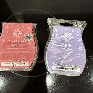 Scentsy Sugared Blooms and Zen Garden Scent Bars - Pink and Purple
